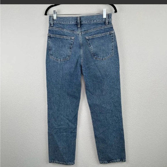 ‼️ Topshop Petite 24 Dad Straight Leg medium.light washed distressed jean!! - Picture 2 of 16